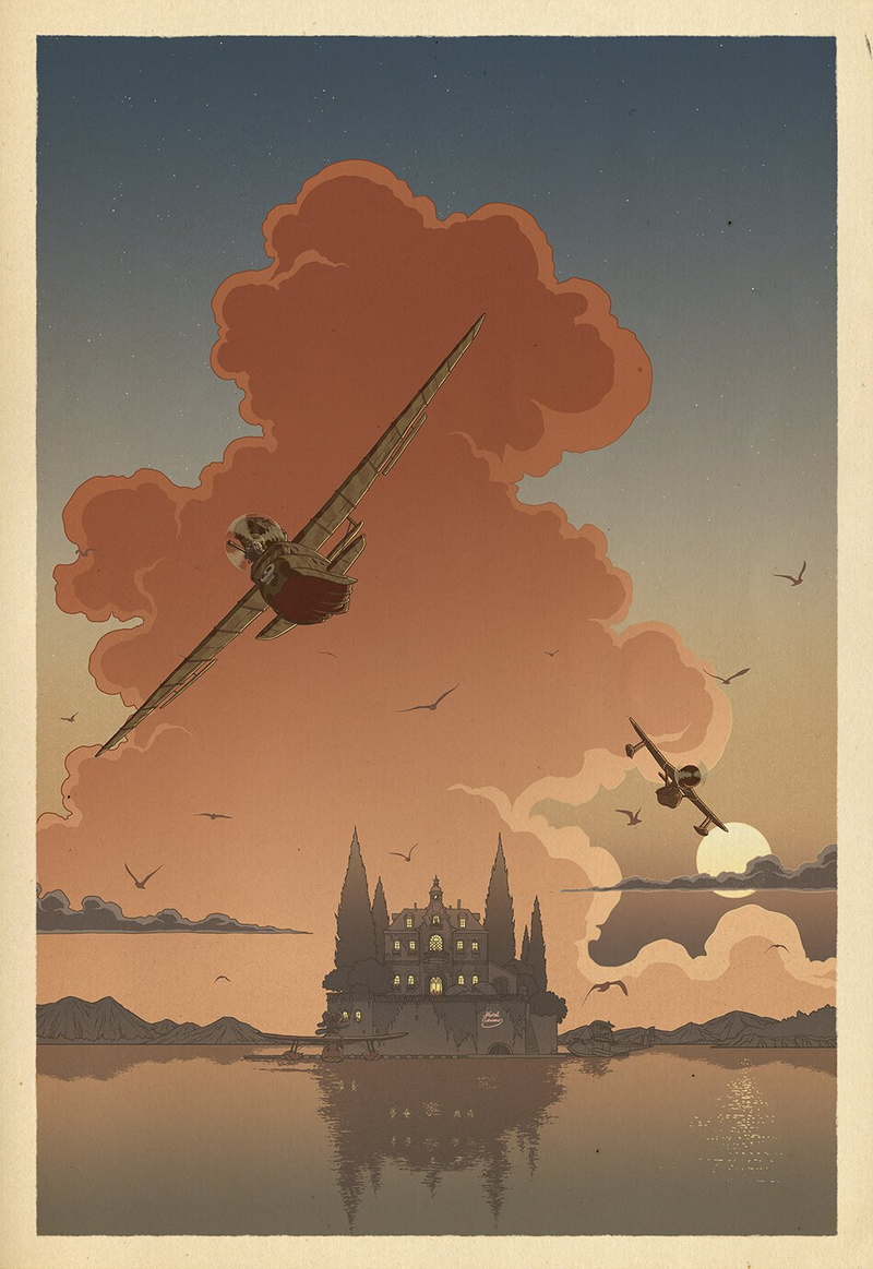 Illustration for article titled The Serenity of Hayao Miyazaki's Films Is Perfectly Captured in These Posters